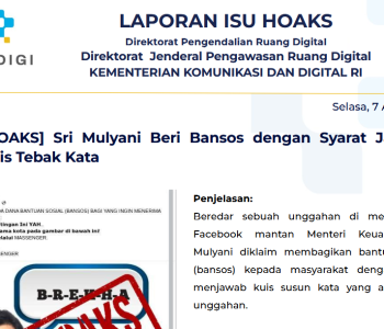 Isu Hoaks & Disinformasi 7 April 2026