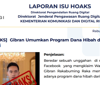 Isu Hoaks & Disinformasi 8 April 2026