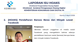 Isu Hoaks & Disinformasi 9 April 2026
