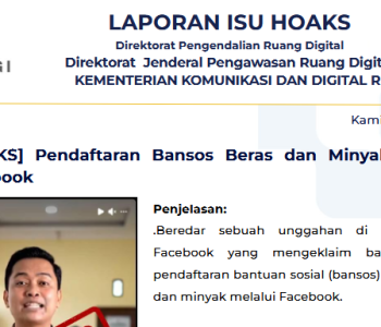 Isu Hoaks & Disinformasi 9 April 2026