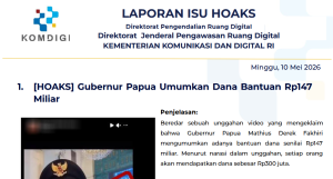 Isu Hoaks & Disinformasi 10 Mei 2026