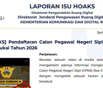 Isu Hoaks & Disinformasi 11 Mei 2026