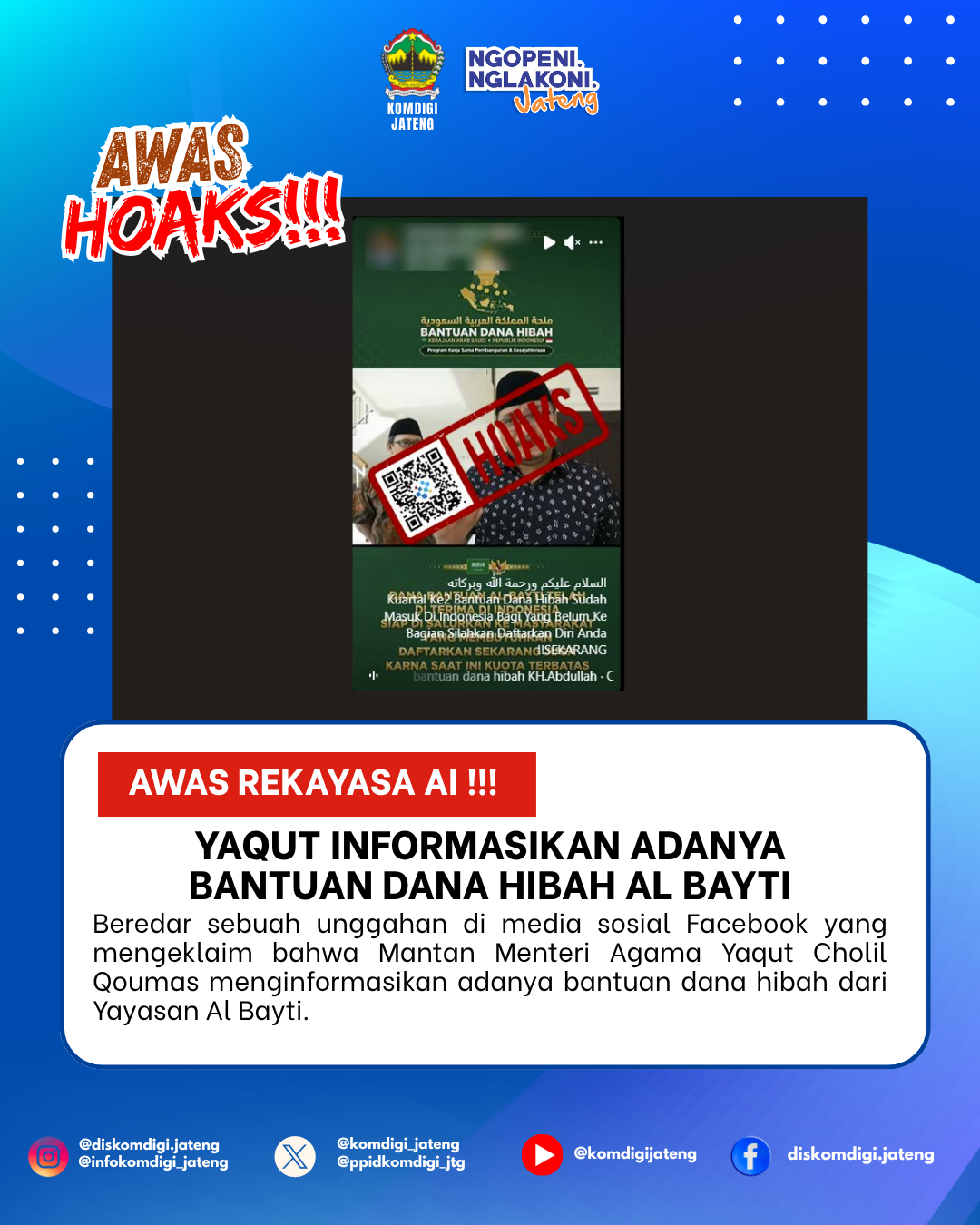 Isu Hoaks & Disinformasi 16 Mei 2026 Grafis