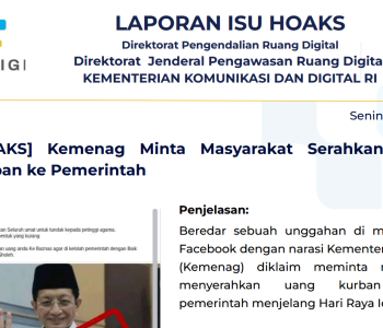 Isu Hoaks & Disinformasi 18 Mei 2026
