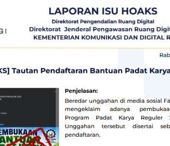 Isu Hoaks & Disinformasi 20 Mei 2026