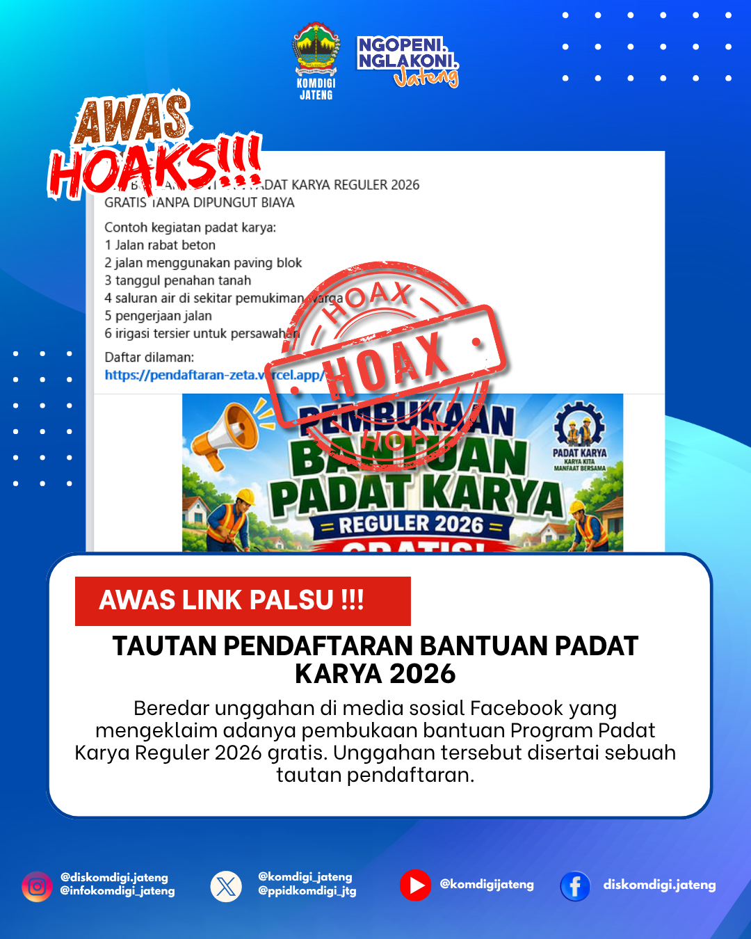 Isu Hoaks & Disinformasi 20 Mei 2026 Grafis