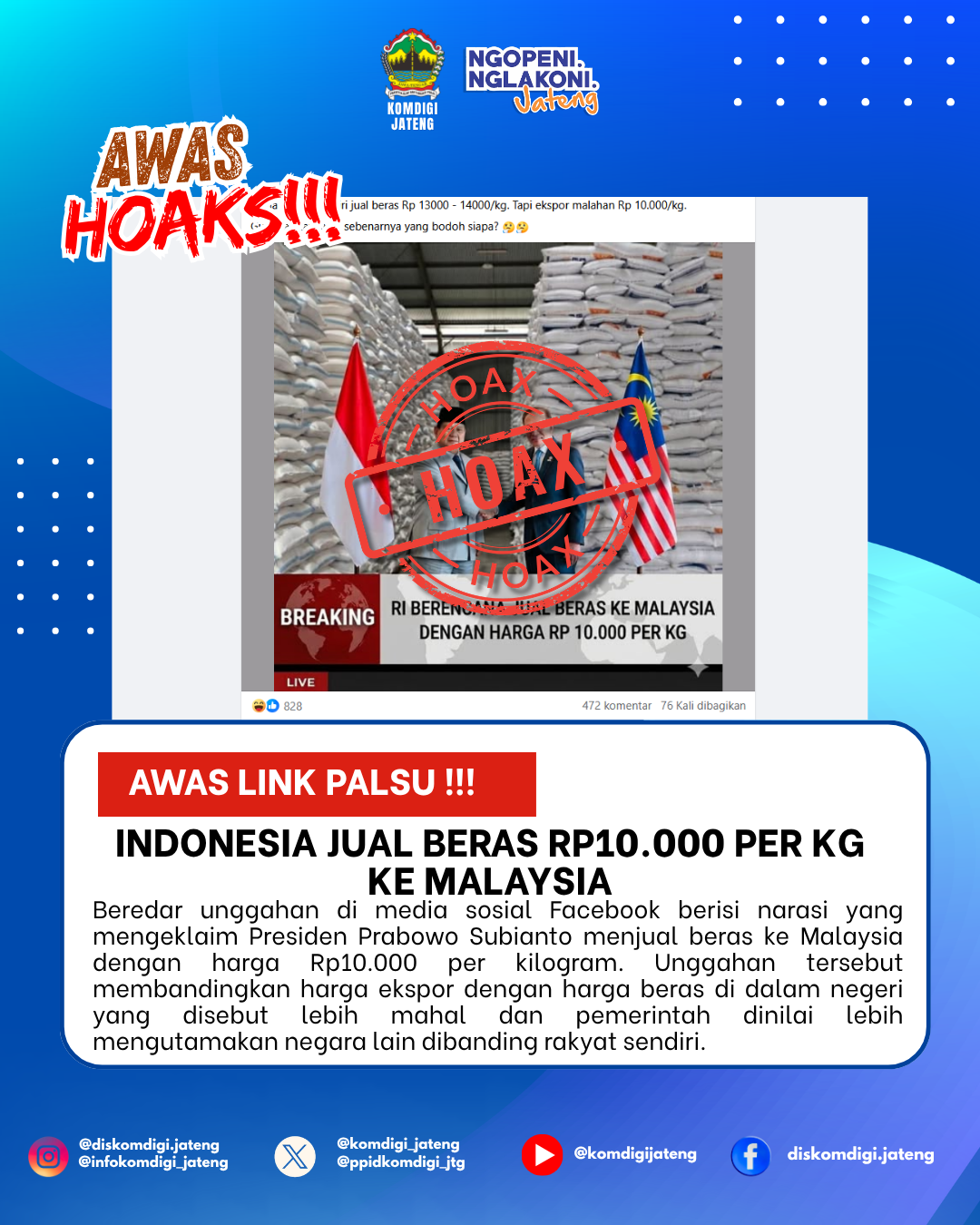 Isu Hoaks & Disinformasi 21 Mei 2026 Grafis
