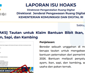 Isu Hoaks & Disinformasi 23 Mei 2026