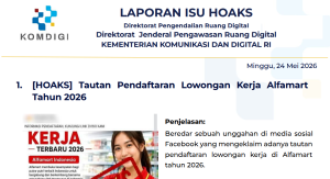 Isu Hoaks & Disinformasi 24 Mei 2026