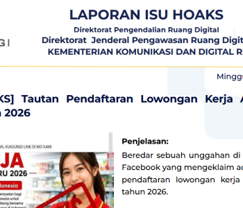 Isu Hoaks & Disinformasi 24 Mei 2026