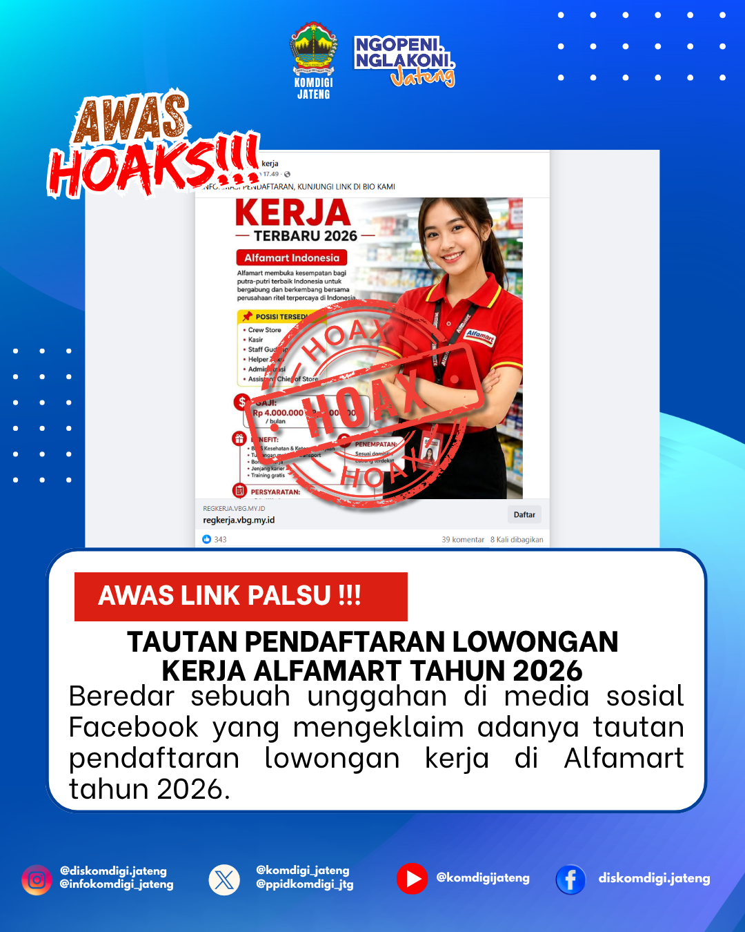 Isu Hoaks & Disinformasi 24 Mei 2026 Grafis