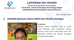 Isu Hoaks & Disinformasi 30 April 2026