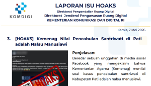 Isu Hoaks & Disinformasi 7 Mei 2026