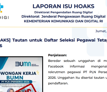 Isu Hoaks & Disinformasi 8 Mei 2026
