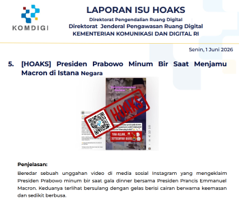 Isu Hoaks & Disinformasi 1 Juni 2026
