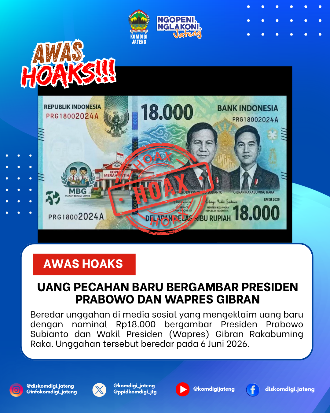 Isu Hoaks & Disinformasi 10 Juni 2026 Grafis