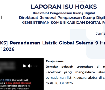 Isu Hoaks & Disinformasi 12 Juni 2026