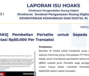 Isu Hoaks & Disinformasi 13 Juni 2026