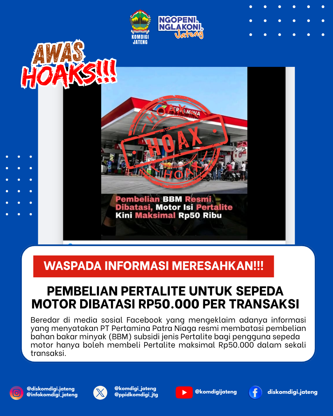 Isu Hoaks & Disinformasi 13 Juni 2026 Grafis