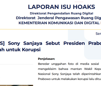Isu Hoaks & Disinformasi 15 Juni 2026