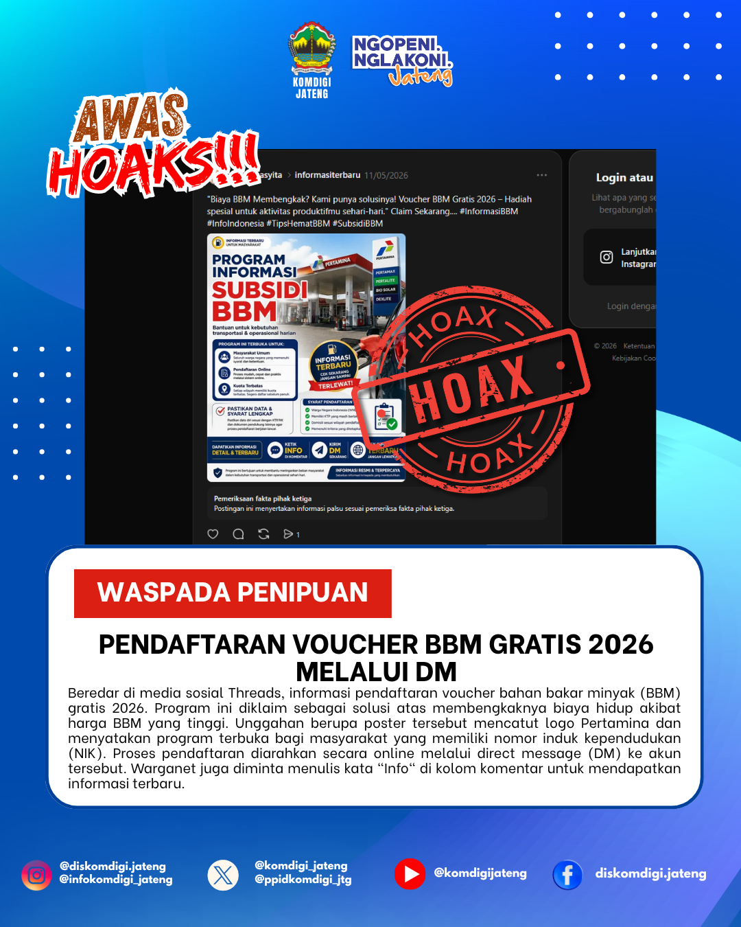 Isu Hoaks & Disinformasi 16 Juni 2026 Grafis