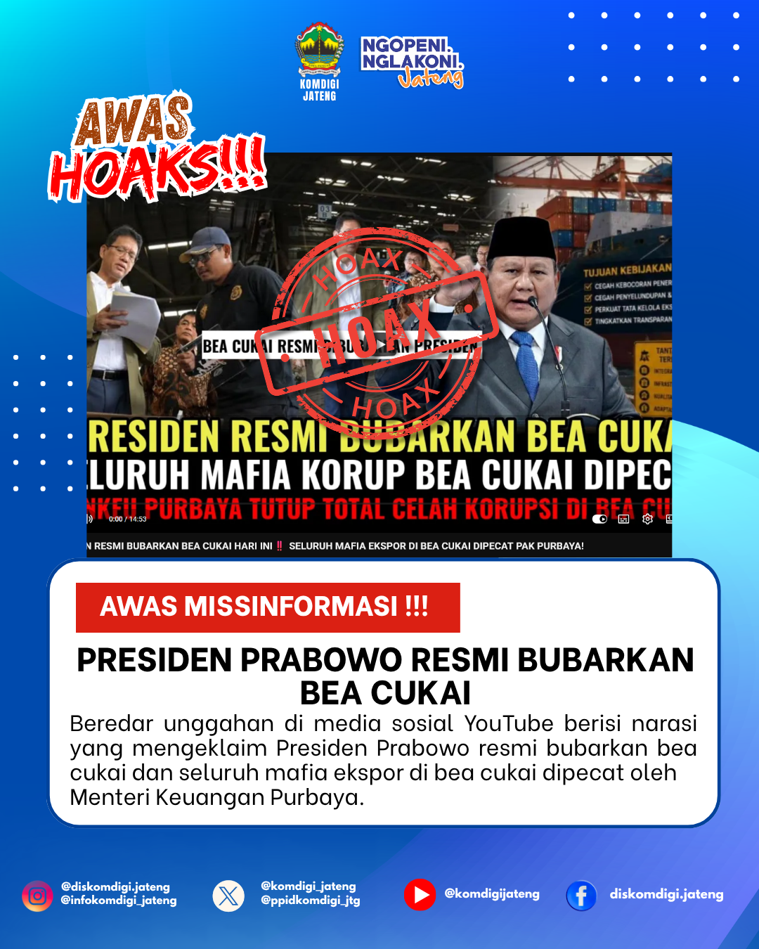 Isu Hoaks & Disinformasi 20 Juni 2026 Grafis