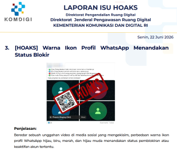 Isu Hoaks & Disinformasi 22 Juni 2026