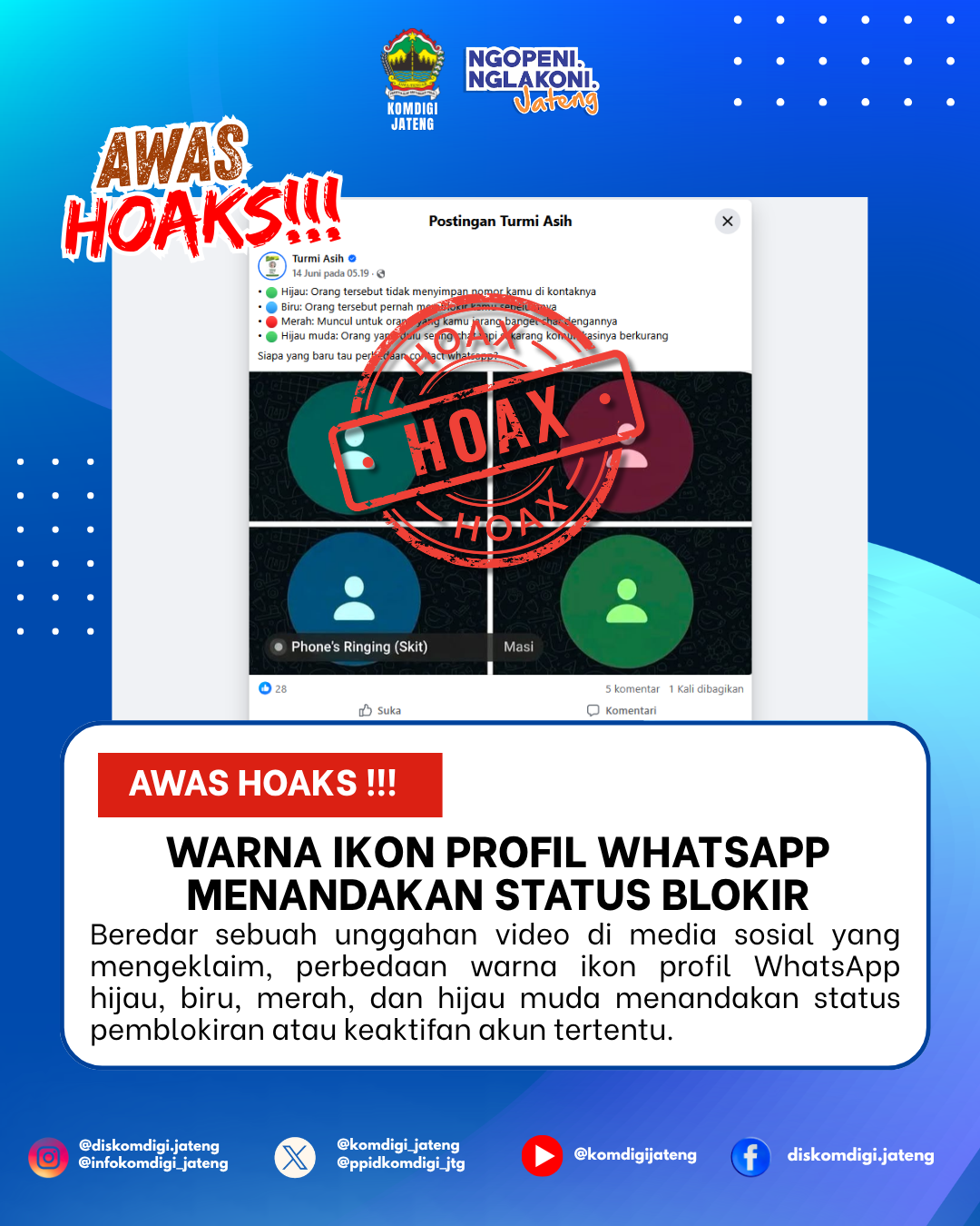 Isu Hoaks & Disinformasi 22 Juni 2026 Grafis
