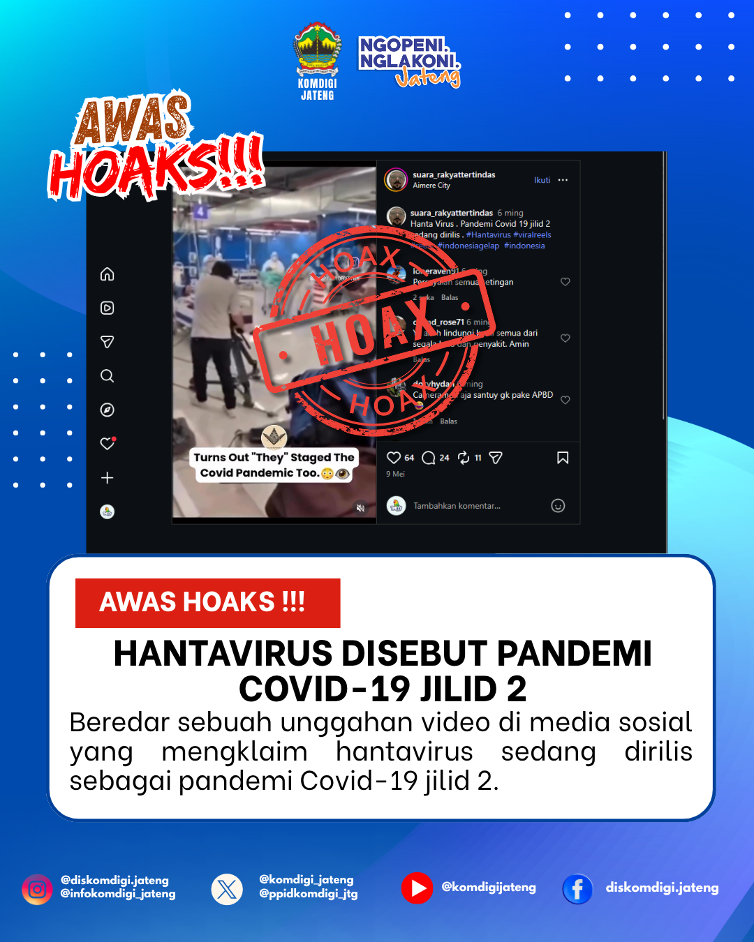 Isu Hoaks & Disinformasi 23 Juni 2026 Grafis