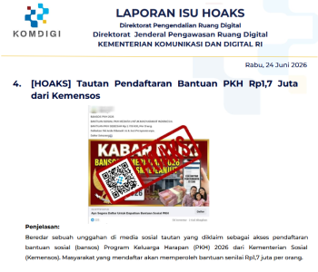 Isu Hoaks & Disinformasi 24 Juni 2026