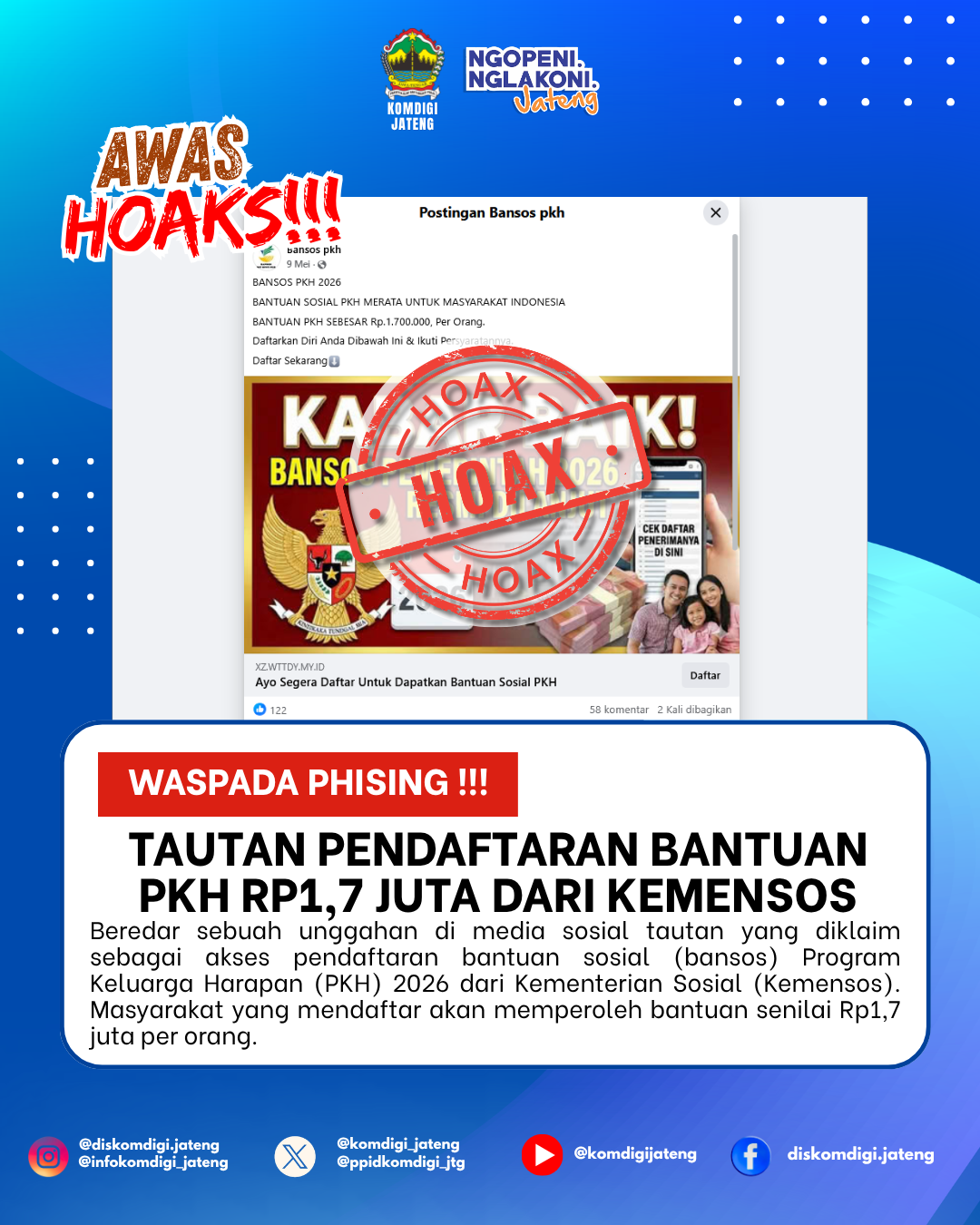 Isu Hoaks & Disinformasi 24 Juni 2026 Grafis