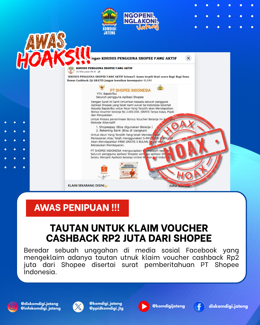 Isu Hoaks & Disinformasi 3 Juni 2026 Grafis