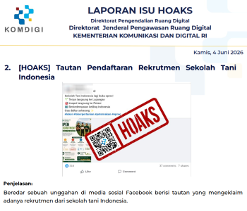 Isu Hoaks & Disinformasi 4 Juni 2026