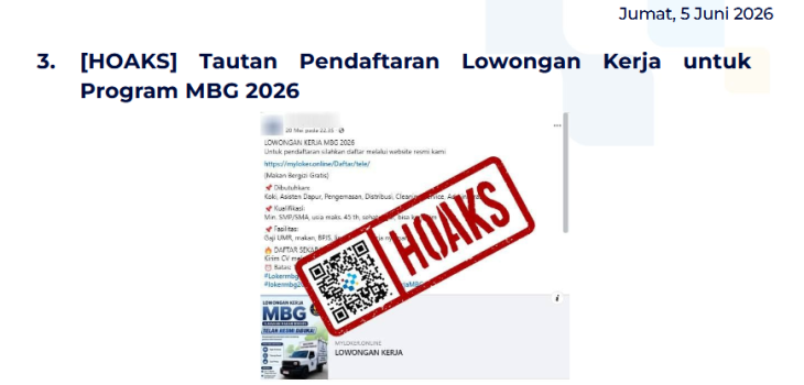 Isu Hoaks & Disinformasi 5 Juni 2026