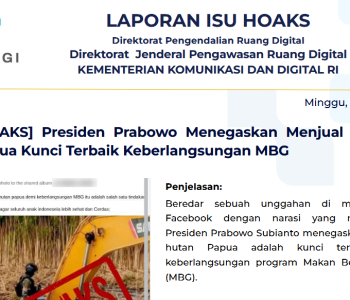 Isu Hoaks & Disinformasi 7 Juni 2026