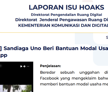 Isu Hoaks & Disinformasi 8 Juni 2026