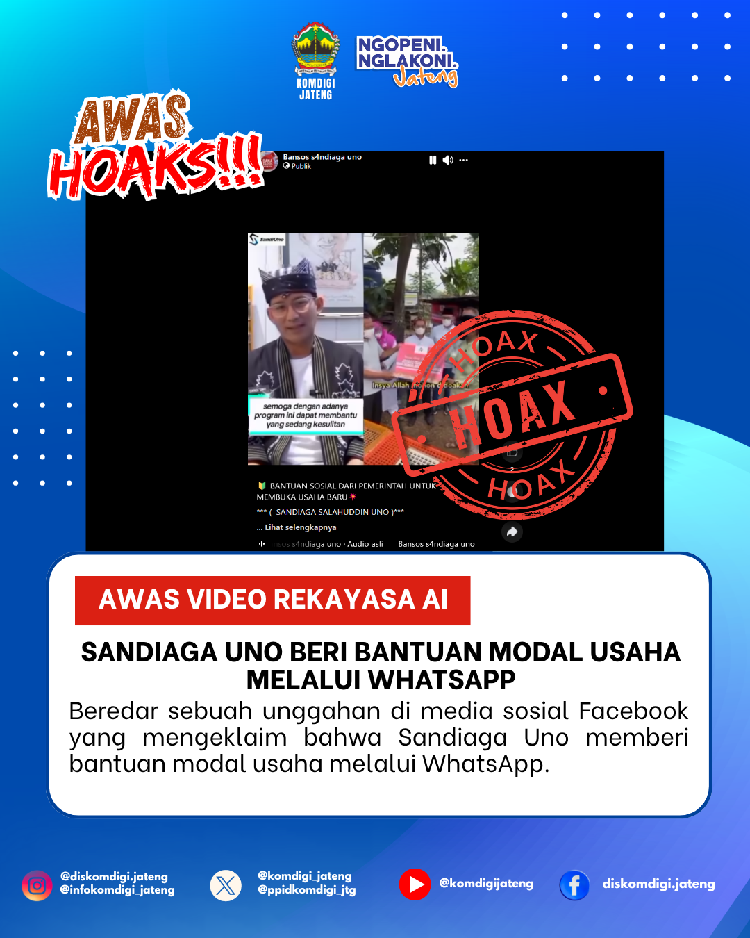 Isu Hoaks & Disinformasi 8 Juni 2026 Grafis