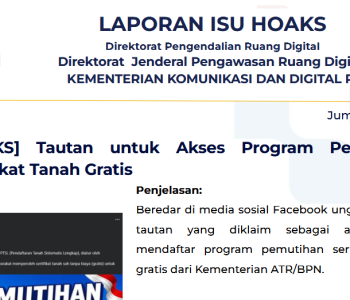 Isu Hoaks & Disinformasi 10 Juli 2026