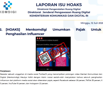 Isu Hoaks & Disinformasi 12 Juli 2026