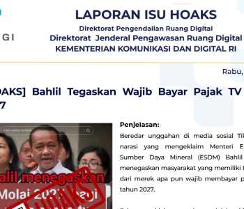 Isu Hoaks & Disinformasi 15 Juli 2026