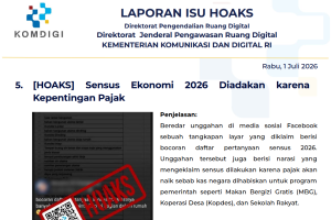 Isu Hoaks & Disinformasi 2 Juli 2026