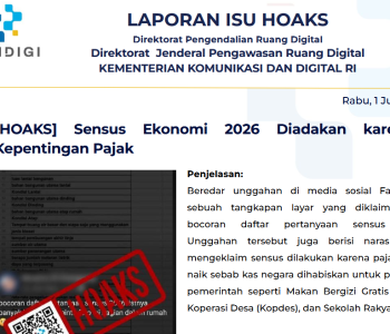 Isu Hoaks & Disinformasi 2 Juli 2026