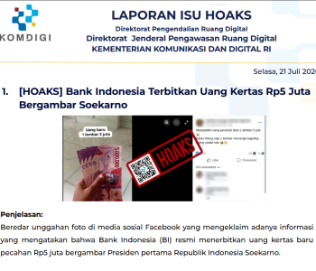 Isu Hoaks & Disinformasi 21 Juli 2026