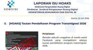 Isu Hoaks & Disinformasi 23 Juli 2026