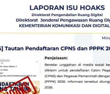 Isu Hoaks & Disinformasi 26 Juli 2026