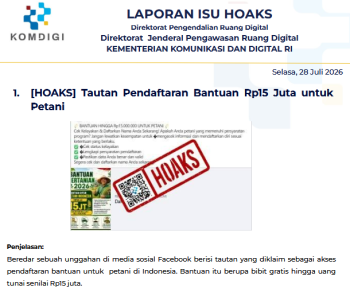 Isu Hoaks & Disinformasi 28 Juli 2026