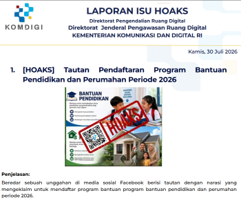 Isu Hoaks & Disinformasi 30 Juli 2026
