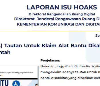 Isu Hoaks & Disinformasi 30 Juni 2026