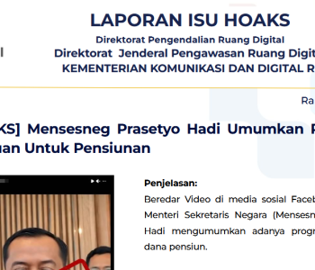 Isu Hoaks & Disinformasi 8 Juli 2026