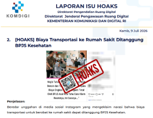 Isu Hoaks & Disinformasi 9 Juli 2026